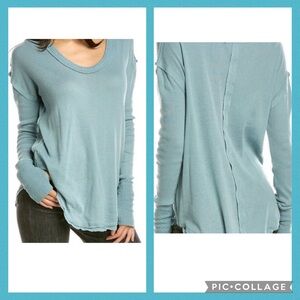 We The Free People NWOT Colby Long Sleeve Tee Sz M 24” p2p